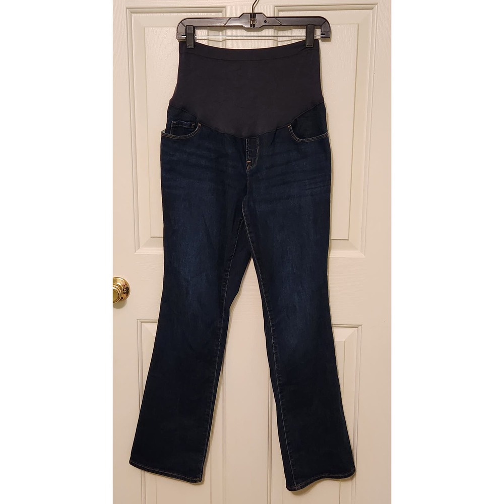 Old Navy Maternity Jeans Blue Bootcut size 10 Full Panel
